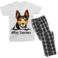 Rat Terrier Gifts Decor Print Dog Men's T-shirt Pajama Set | Artistshot