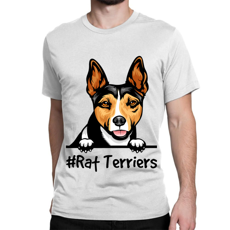 Rat Terrier Gifts Decor Print Dog Classic T-shirt by VanesaSettles | Artistshot