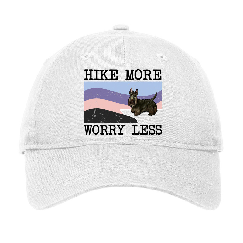 Scottish Terrier Hike More Worry Less Graphic Hiki Adjustable Cap by ALFREDANDRE | Artistshot