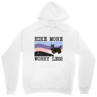 Scottish Terrier Hike More Worry Less Graphic Hiki Unisex Hoodie | Artistshot