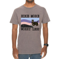 Scottish Terrier Hike More Worry Less Graphic Hiki Vintage T-shirt | Artistshot