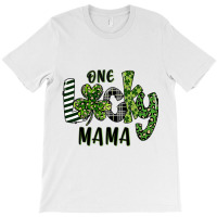 Shamrock Leopard One Lucky Mama St Patricks Day T-shirt | Artistshot