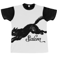 Salem Black Cat Vintage Witchy Mystical Graphic T-shirt | Artistshot