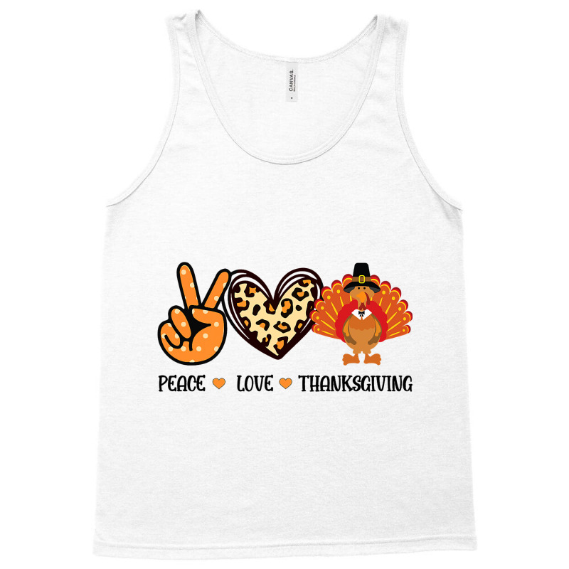 Peace Love Thanksgiving Fun Turkey Family Men Wome Tank Top | Artistshot