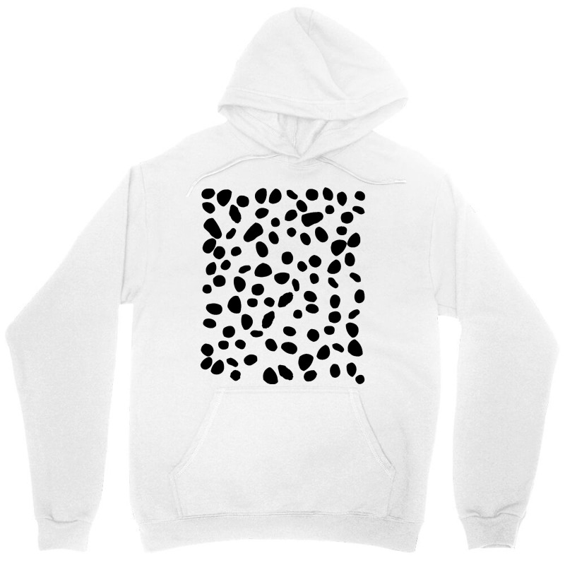 Spotted White With Black Polka Dots Diy Dalmatian6 Unisex Hoodie by ROBERTMORRISON | Artistshot