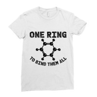 Ring To Bind Them All Chemistry Benzene Ring Molec Ladies Fitted T-shirt | Artistshot