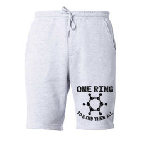 Ring To Bind Them All Chemistry Benzene Ring Molec Fleece Short | Artistshot