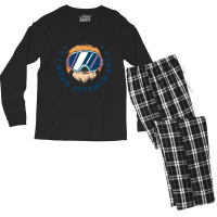 Skier Sloth Ski Winter Sports Ski Sport Skiing Quo Men's Long Sleeve Pajama Set | Artistshot