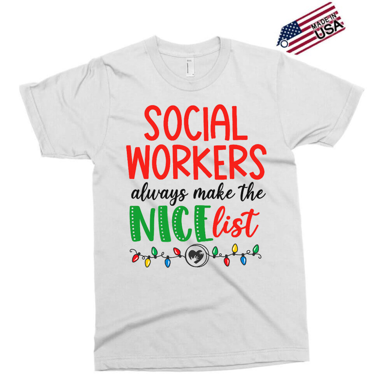 Social Workers Always Make The Nice List Funny Chr Exclusive T-shirt | Artistshot