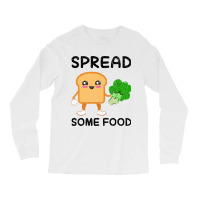 Spread Some Food Funny Broccoli Vegan Vegetables G Long Sleeve Shirts | Artistshot