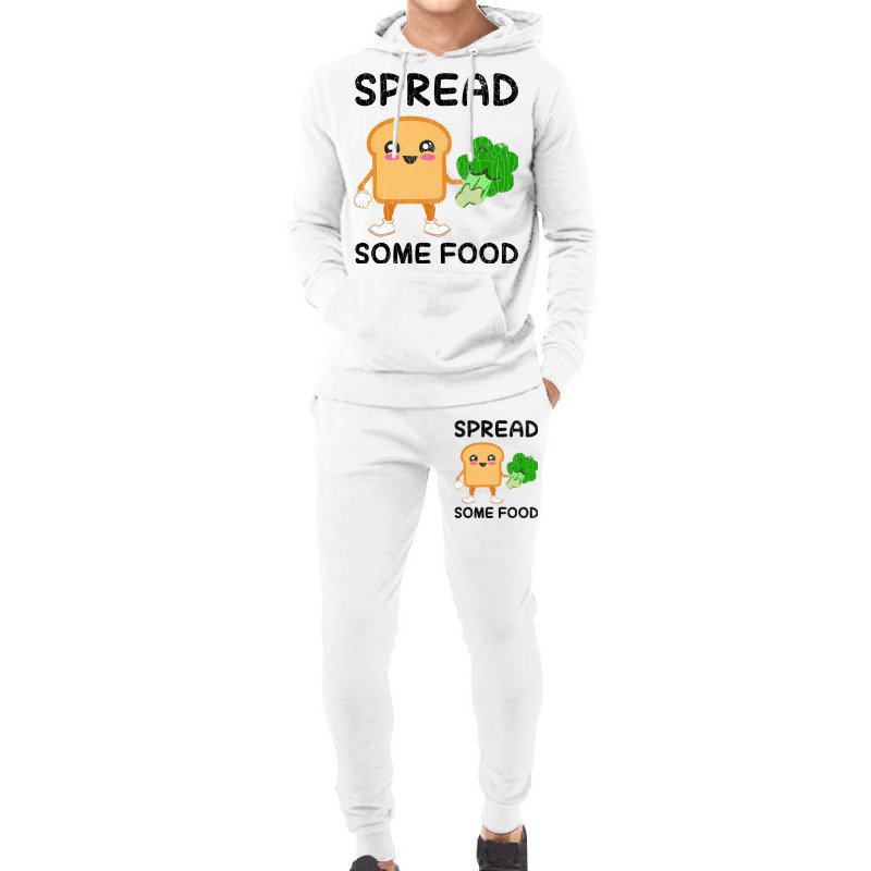 Spread Some Food Funny Broccoli Vegan Vegetables G Hoodie & Jogger Set | Artistshot