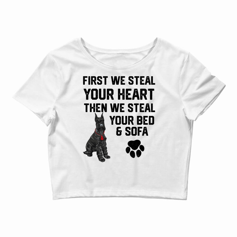 Steal Your Heart Steal Your Bed Miniature Schnauze Crop Top by GwendalyForsberg | Artistshot