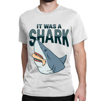 Shark Amputee Joke Leg Prosthetic Design For A Leg Classic T-shirt | Artistshot