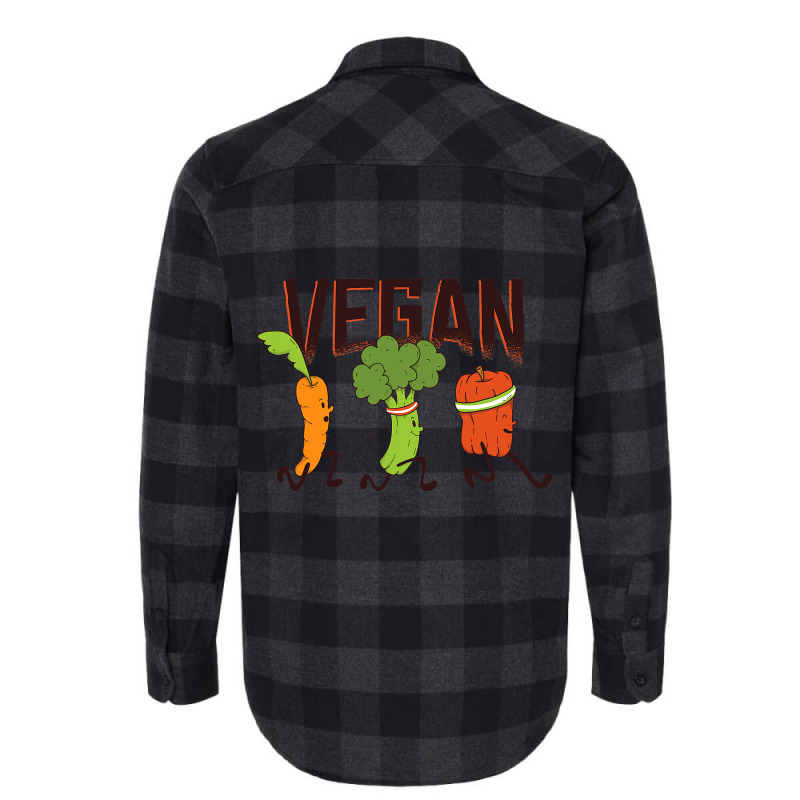 Plant Vegetarian Tomato Run Carrot Broccoli Vegeta Flannel Shirt | Artistshot