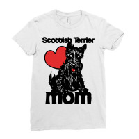 Scottish Terrier Mom Fun Scotty Art Scottish Ladies Fitted T-shirt | Artistshot