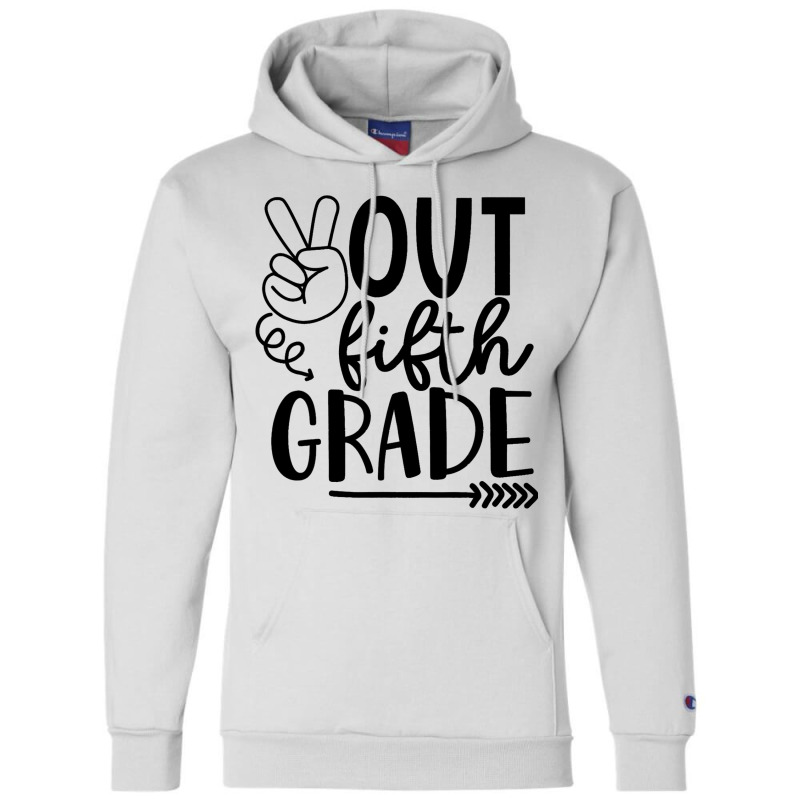 Peace Out 5th Grade Tie Dye Graduation Last Day Of Champion Hoodie | Artistshot