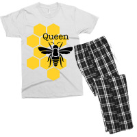 Queen Bee With Honeycomb For Her Royal Highness Men's T-shirt Pajama Set | Artistshot