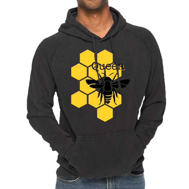 Queen Bee With Honeycomb For Her Royal Highness Vintage Hoodie | Artistshot