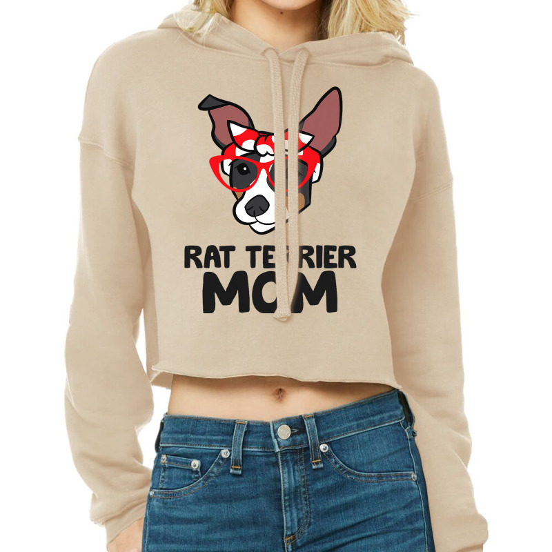 Rat Terrier Mama Cute Rat Terrier Mom Cropped Hoodie by MahdiSabo | Artistshot