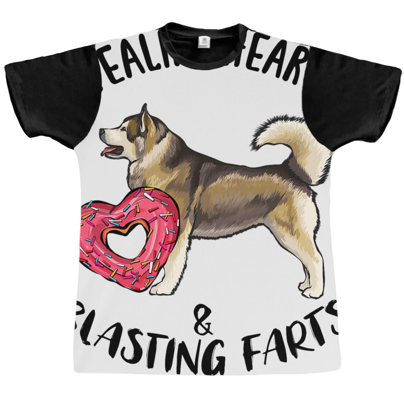 Stealing Hearts Blasting Farts Alaskan Malamute Va Graphic T-shirt | Artistshot