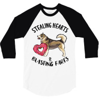 Stealing Hearts Blasting Farts Alaskan Malamute Va 3/4 Sleeve Shirt | Artistshot