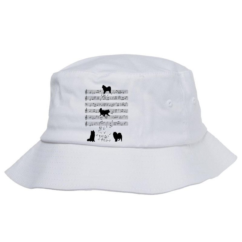 Samoyed Dog Samoyed Music Note Musician Cute Samoy Bucket Hat by KYERRAREED | Artistshot