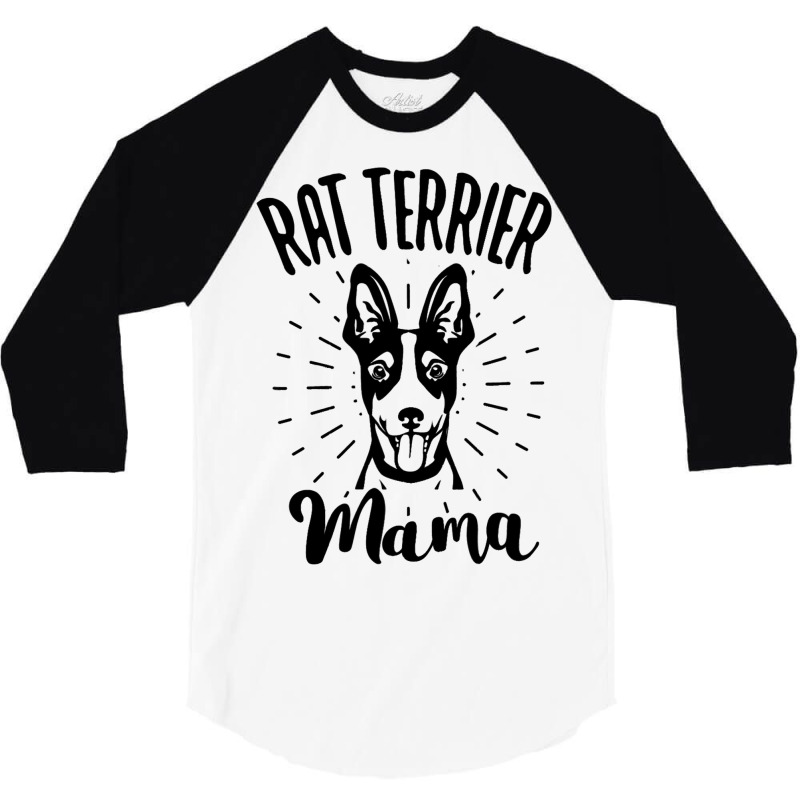 Rat Terrier Mama Dog Owner 3/4 Sleeve Shirt | Artistshot