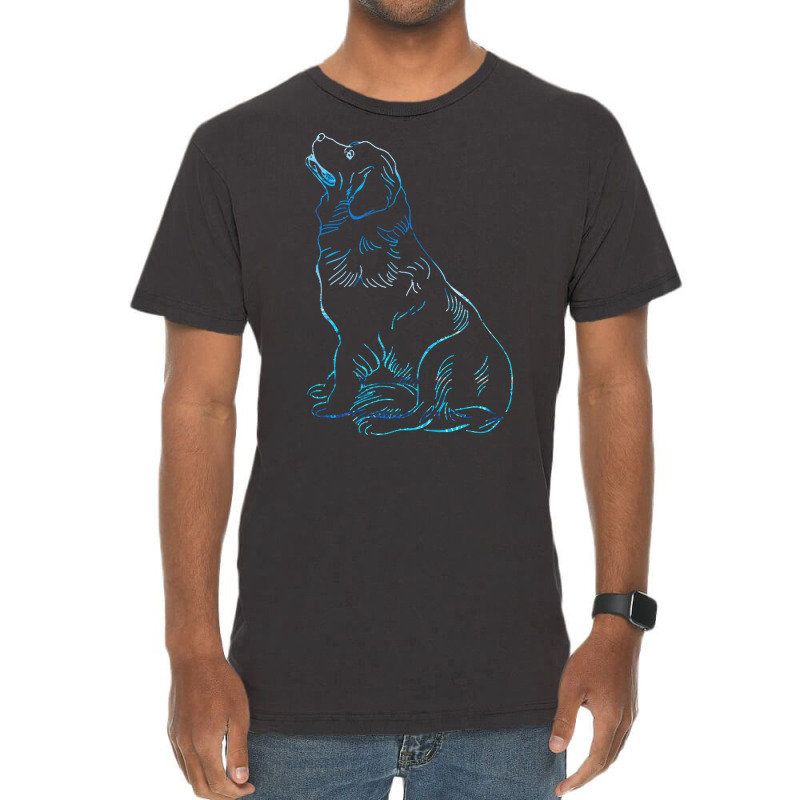 Dog Atwork T  Shirt Dog With Beautifull Color Gift Idea For Dog Lover Vintage T-shirt | Artistshot