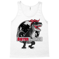 Sistersaurus T Rex Dinosaur Sister Family Matching Tank Top | Artistshot