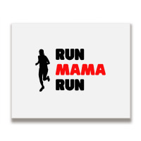 Run Mama Run Mom Running Fit Fitness Workout Cardi Metal Print Horizontal | Artistshot