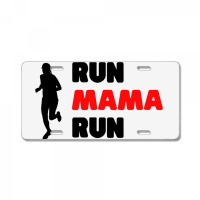 Run Mama Run Mom Running Fit Fitness Workout Cardi License Plate | Artistshot