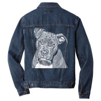 Dog Dad Pit Bull T Shirt Men Denim Jacket | Artistshot