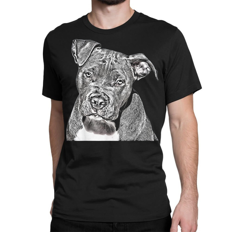 Dog Dad Pit Bull T Shirt Classic T-shirt | Artistshot