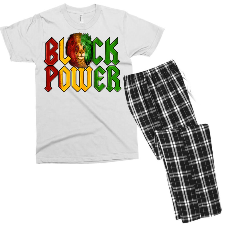 Juneteenth Lion King Black Power Men's T-shirt Pajama Set | Artistshot