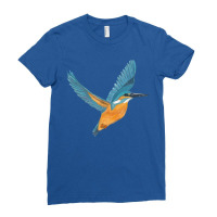 Flying Kingfisher Ladies Fitted T-shirt | Artistshot