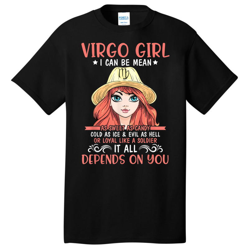 Virgo Girl Sweet Candy Cold Ice Evil As Hell Loyal Soldier Basic T-shirt | Artistshot