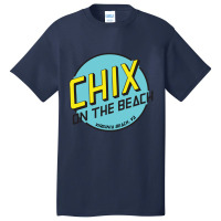 Order Women's Cotton Round Short Sleeve T-shirt Chix Seaside Grille Vi Basic T-shirt | Artistshot