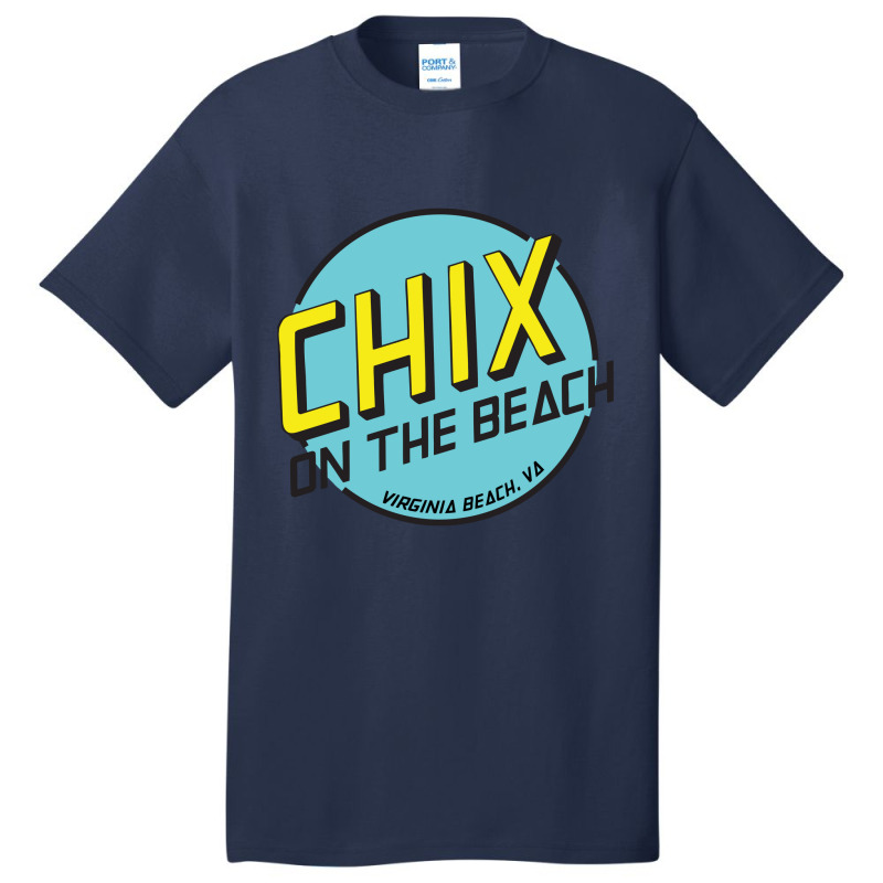 Order Women's Cotton Round Short Sleeve T-shirt Chix Seaside Grille Vi Basic T-shirt | Artistshot