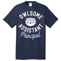 Owlsome Assistant Principal Pun Funny Gift Idea Basic T-shirt | Artistshot