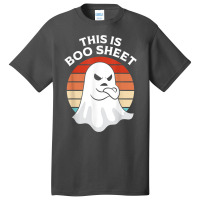 This Is Boo Sheet Ghost Retro Halloween Costume Men Women Basic T-shirt | Artistshot