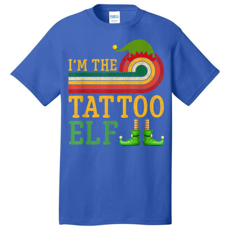 I'm The Tattoo Elf Matching Group Christmas Party Pajama Basic T-shirt | Artistshot