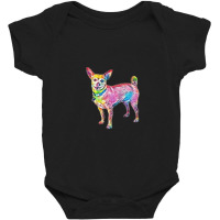 A Happy Little Chihuahua Dog Baby Bodysuit | Artistshot