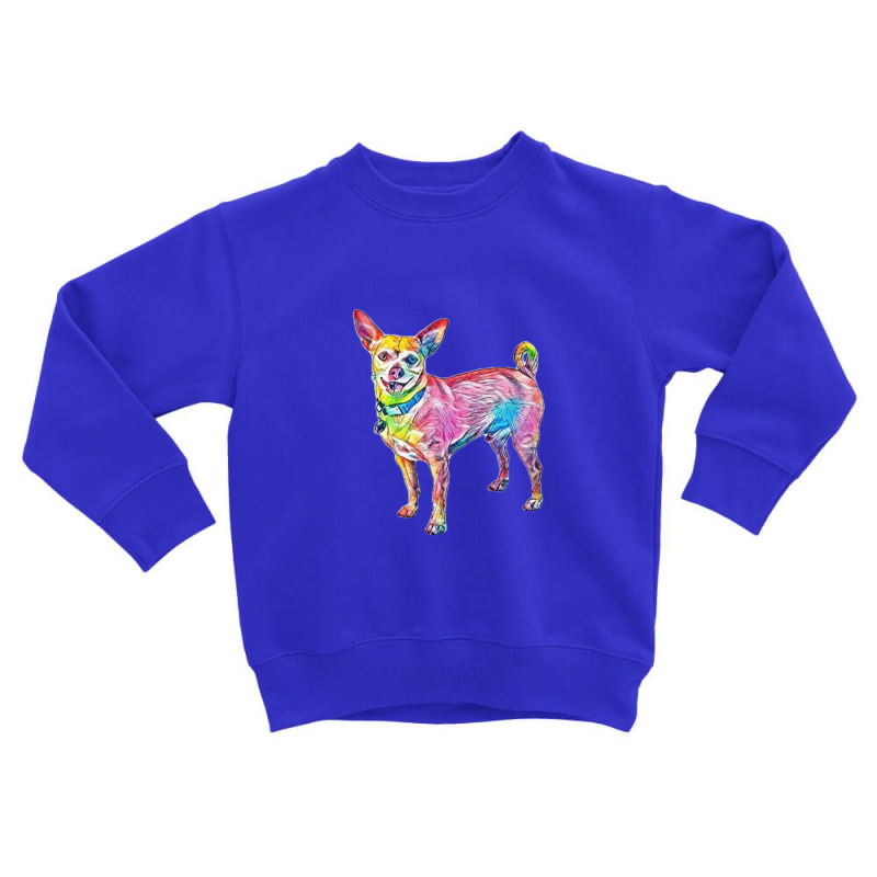 A Happy Little Chihuahua Dog Toddler Sweatshirt | Artistshot