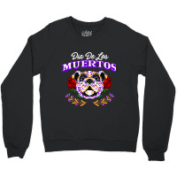 Vector Decorative Dog Head Day Of The Dead Mexico Crewneck Sweatshirt | Artistshot