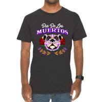 Vector Decorative Dog Head Day Of The Dead Mexico Vintage T-shirt | Artistshot