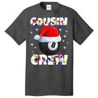 Billiard 8 Ball Play Pool Cousin Crew Christmas Lights Basic T-shirt | Artistshot