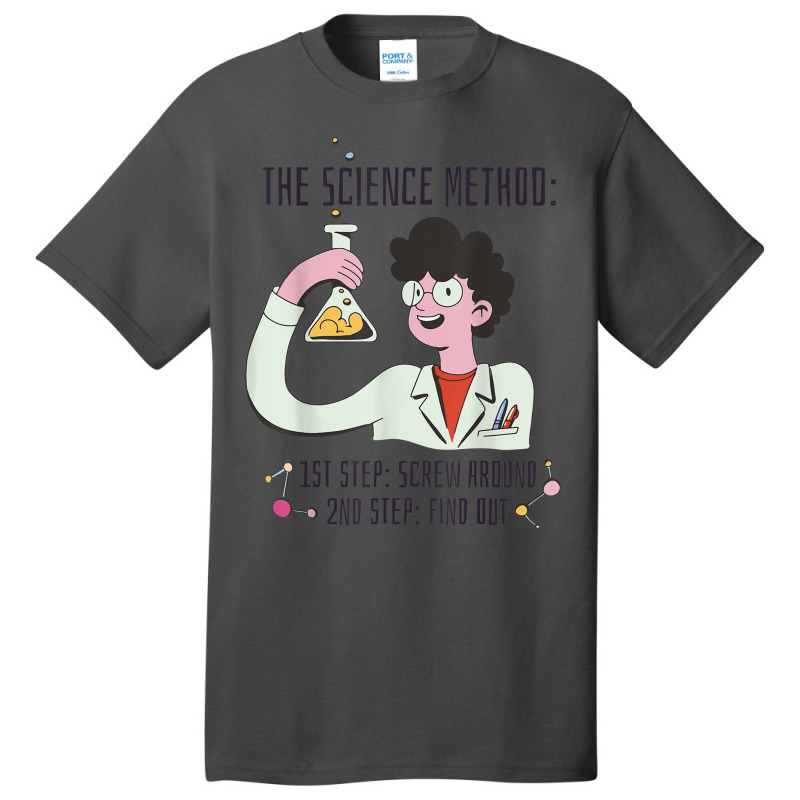 Funny Science Scientist Chemist Screw Around Find Out Method Basic T-shirt | Artistshot