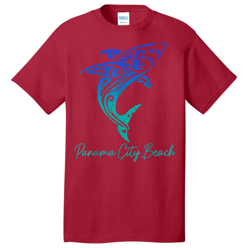 Panama City Beach Fl Shark Scuba Diving Surfer Florida Surf T Shirt Basic T-shirt by cm-arts | Artistshot