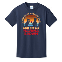 10508300052^drink Wine And Pet My Havana Brown Cat^funny^dog T Shirt Basic Youth T-shirt | Artistshot