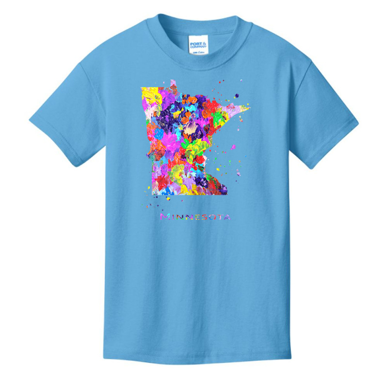 Minnesota Map Basic Youth T-shirt | Artistshot